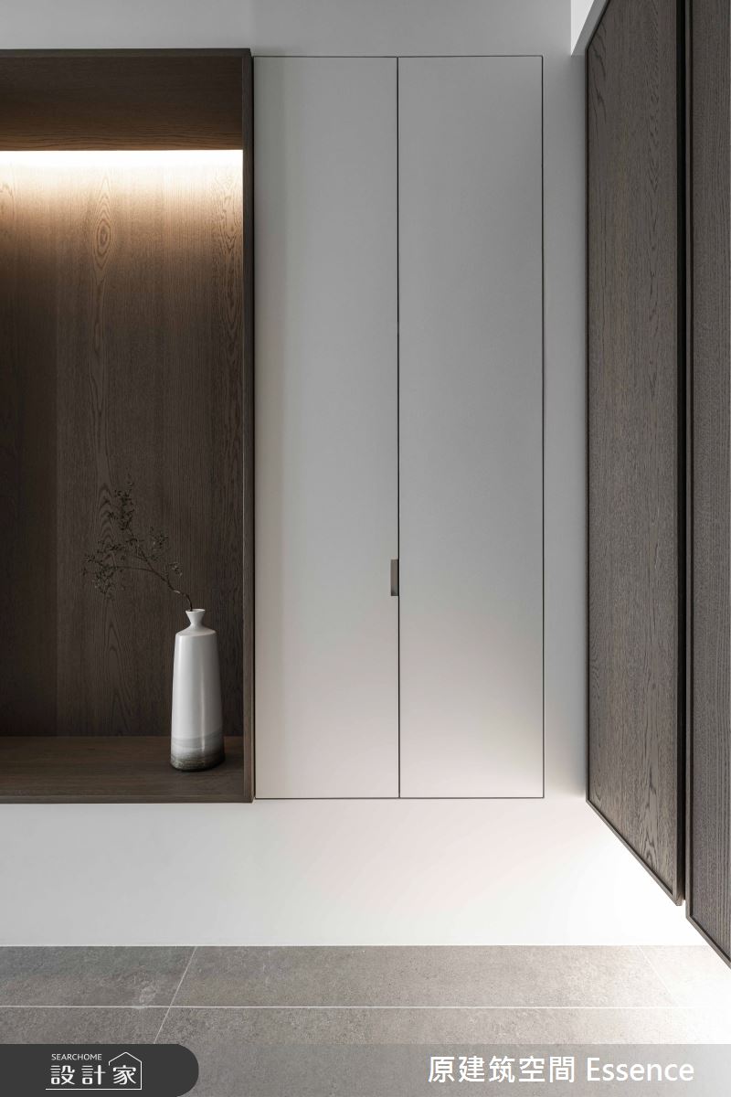 32坪新成屋(5年以下)＿現代風玄關案例圖片＿原建筑空間＿原建筑_承玉閣32坪現代風之1
