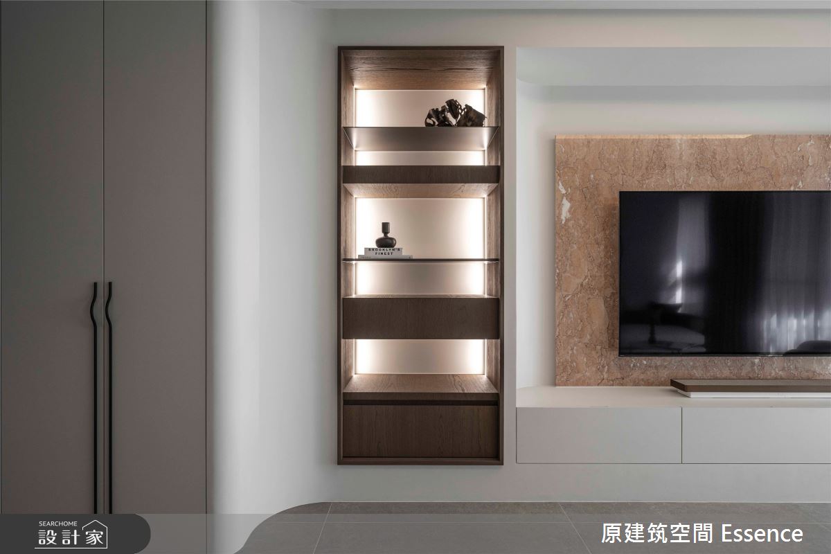 32坪新成屋(5年以下)＿現代風客廳案例圖片＿原建筑空間＿原建筑_承玉閣32坪現代風之6