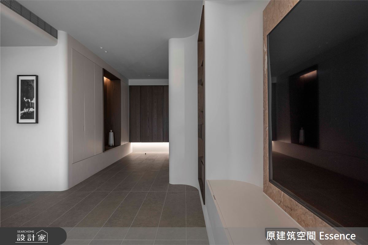 32坪新成屋(5年以下)＿現代風玄關案例圖片＿原建筑空間＿原建筑_承玉閣32坪現代風之2
