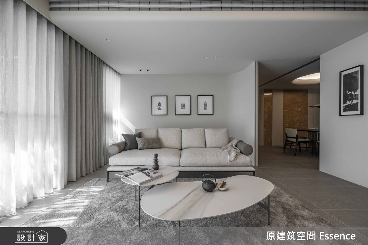 32坪新成屋(5年以下)＿現代風客廳案例圖片＿原建筑空間＿原建筑_承玉閣32坪現代風之9