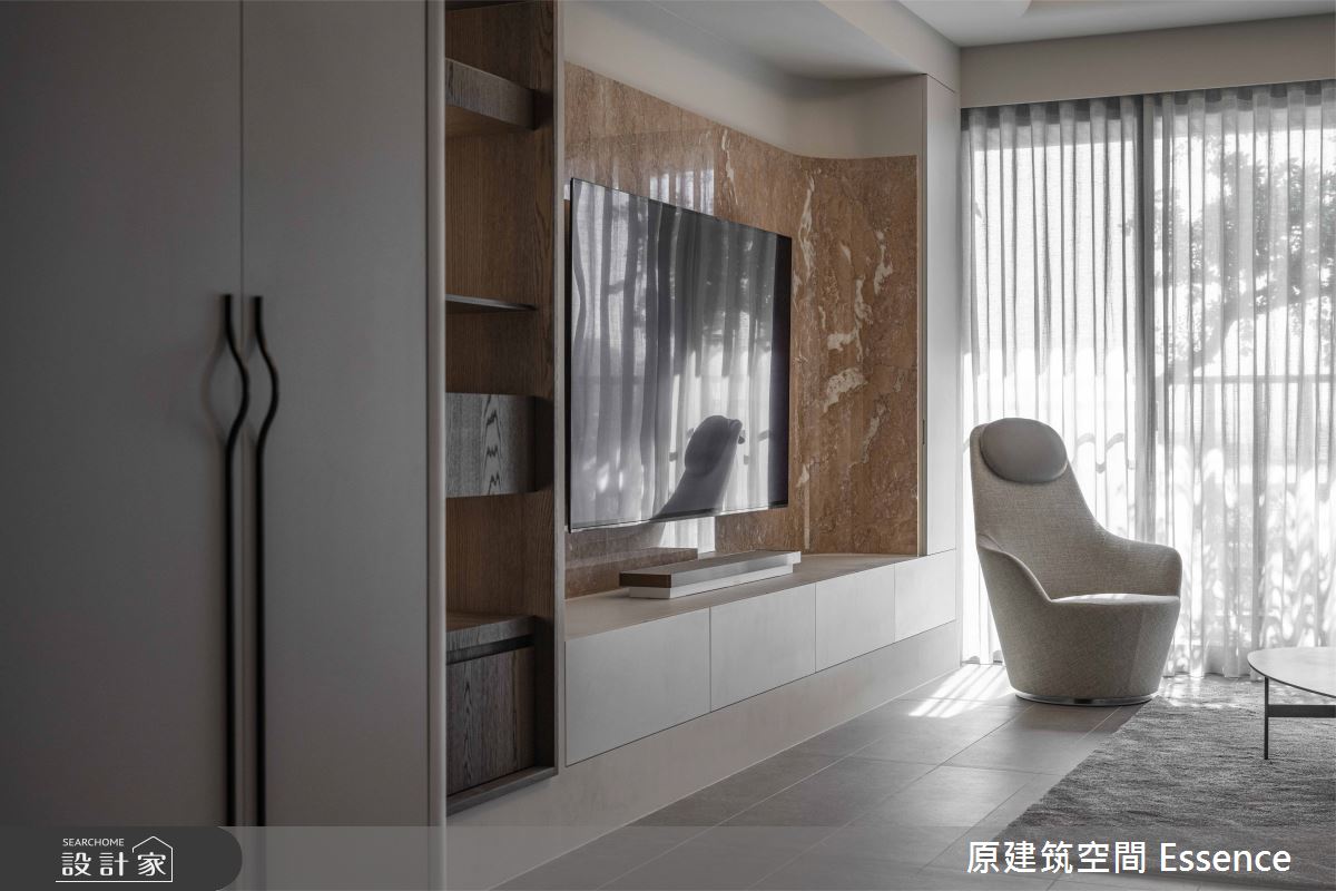 32坪新成屋(5年以下)＿現代風客廳案例圖片＿原建筑空間＿原建筑_承玉閣32坪現代風之5