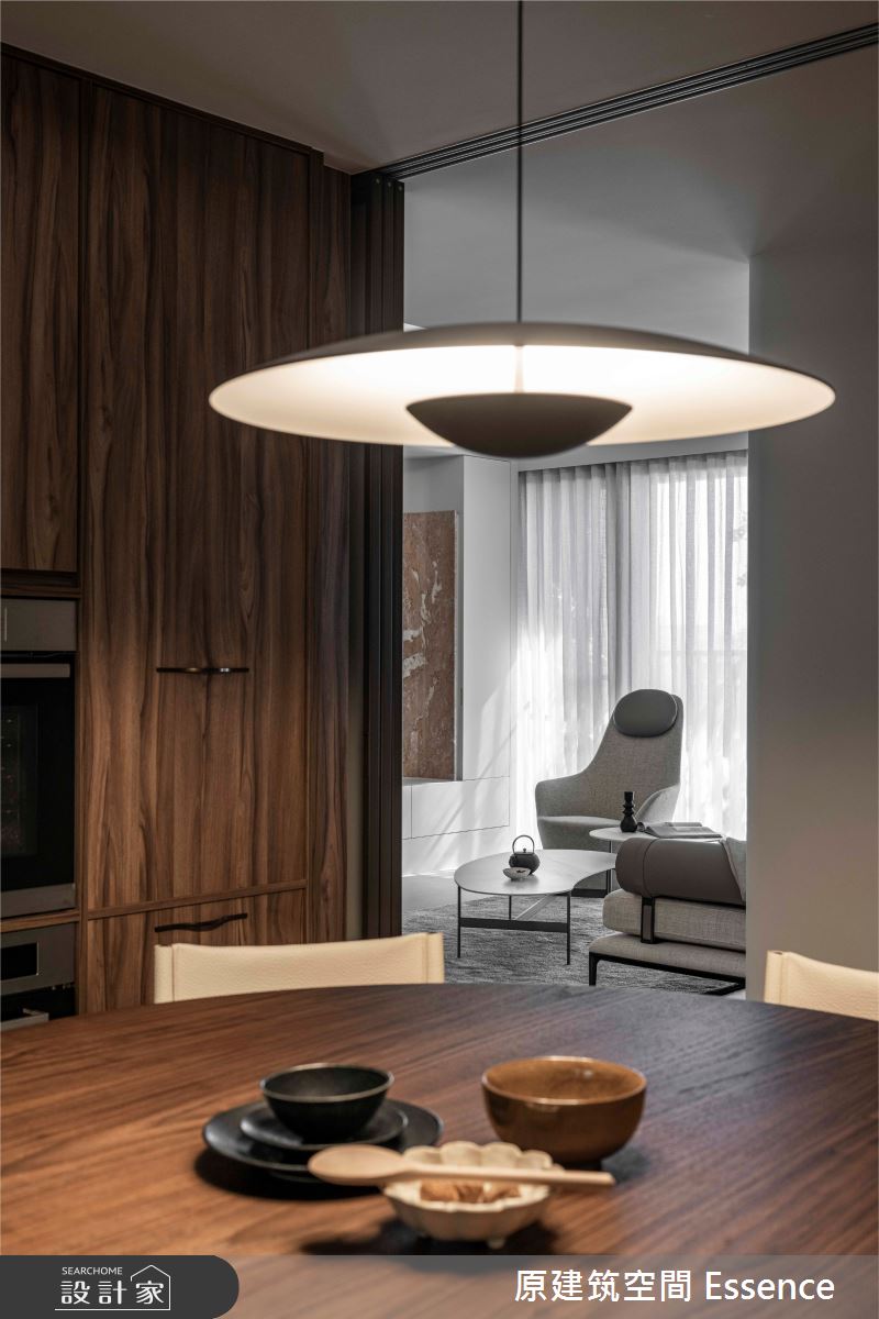 32坪新成屋(5年以下)＿現代風客廳餐廳案例圖片＿原建筑空間＿原建筑_承玉閣32坪現代風之12