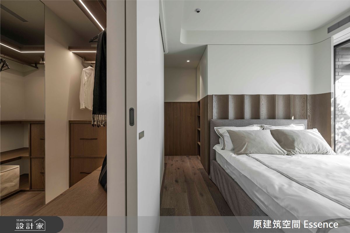 32坪新成屋(5年以下)＿現代風臥室更衣間案例圖片＿原建筑空間＿原建筑_承玉閣32坪現代風之17