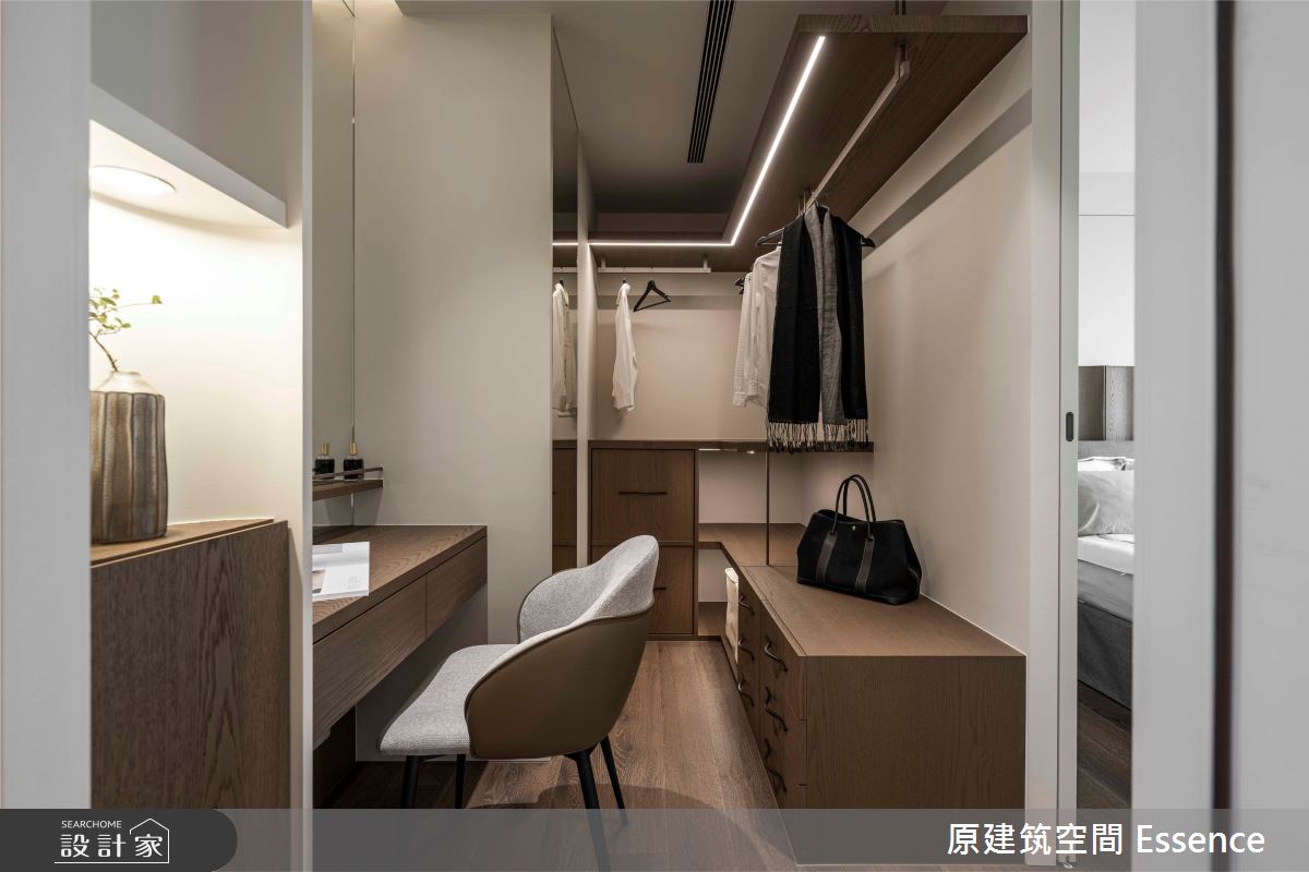 32坪新成屋(5年以下)＿現代風書房更衣間工作區案例圖片＿原建筑空間＿原建筑_承玉閣32坪現代風之19