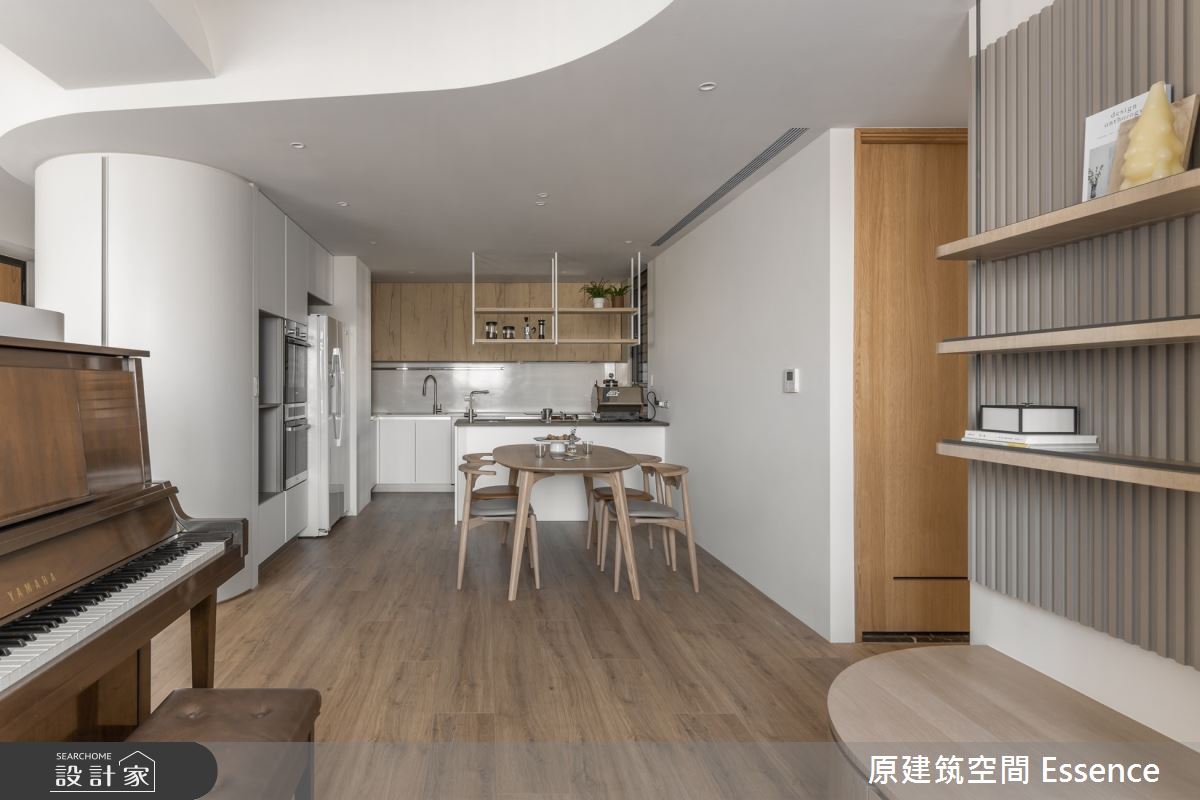 33坪新成屋(5年以下)＿現代風餐廳廚房案例圖片＿原建筑空間＿原建筑_琴音曲畔33坪現代風之16