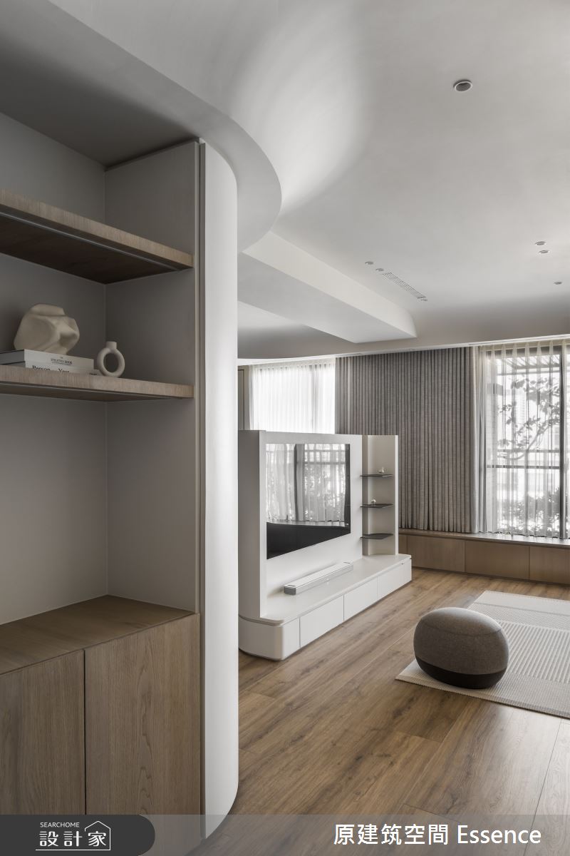 33坪新成屋(5年以下)＿現代風玄關客廳案例圖片＿原建筑空間＿原建筑_琴音曲畔33坪現代風之2