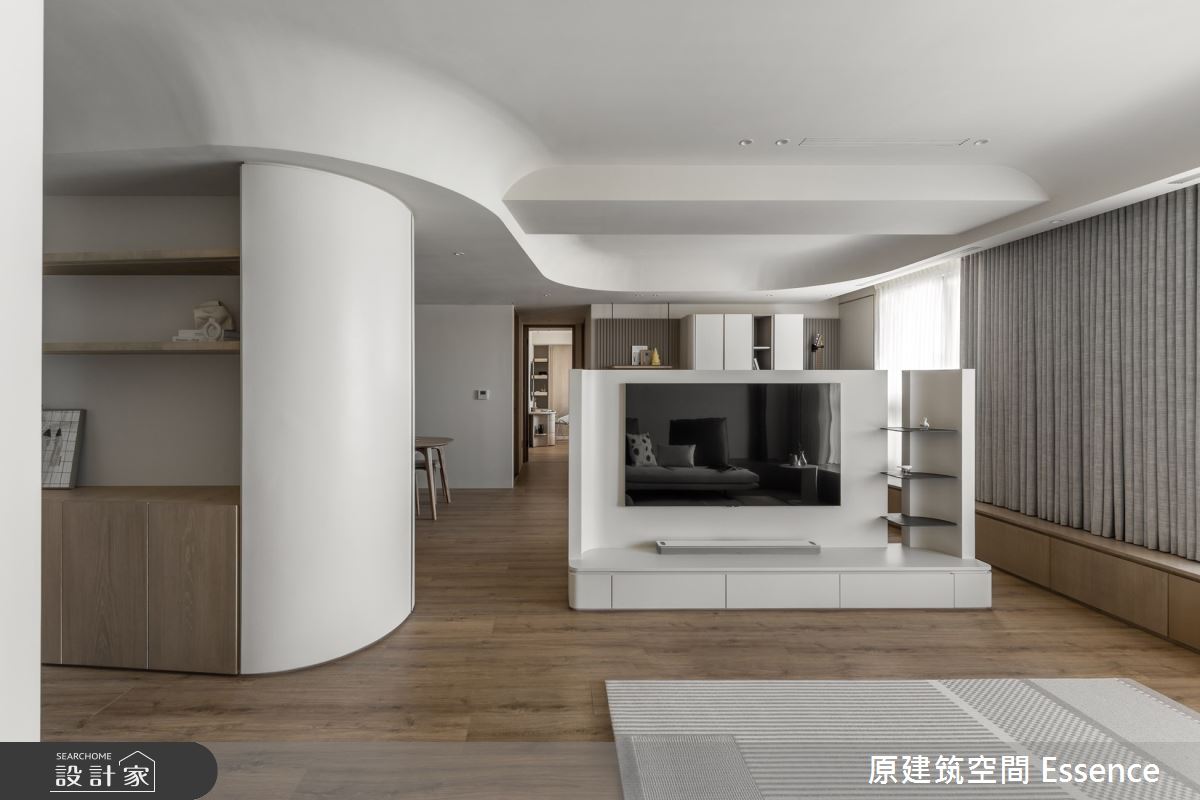 33坪新成屋(5年以下)＿現代風客廳案例圖片＿原建筑空間＿原建筑_琴音曲畔33坪現代風之3