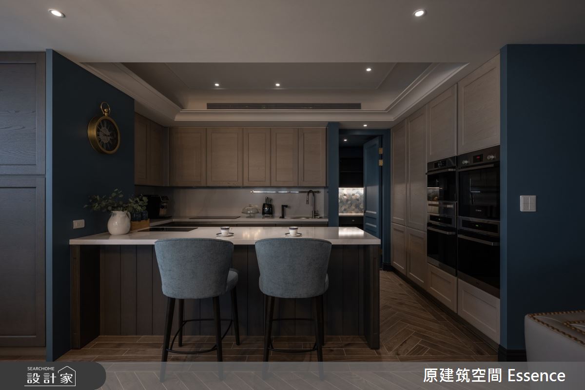 55坪新成屋(5年以下)＿混搭風廚房吧檯中島案例圖片＿原建筑空間＿原建筑_16之13