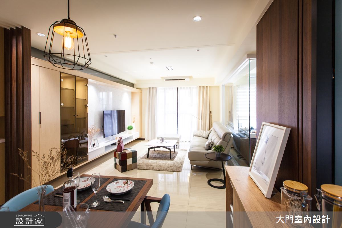 24坪新成屋(5年以下)＿人文禪風客廳案例圖片＿大門室內裝修設計工程有限公司＿大門_流年之7