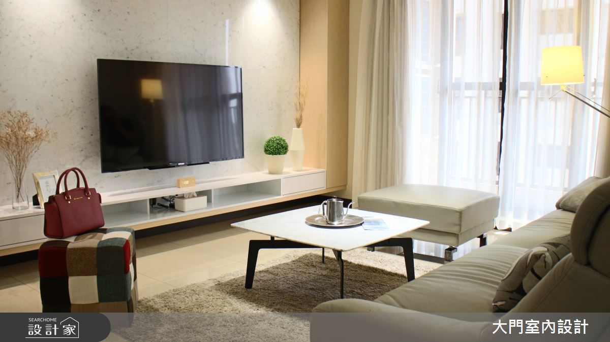 24坪新成屋(5年以下)＿人文禪風客廳案例圖片＿大門室內裝修設計工程有限公司＿大門_流年之4