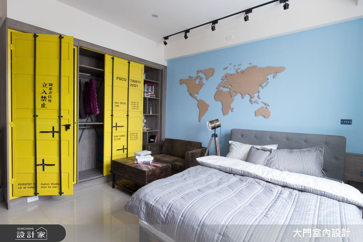 90坪新成屋(5年以下)＿混搭風臥室案例圖片＿大門室內裝修設計工程有限公司＿大門_貨櫃屋之家之14