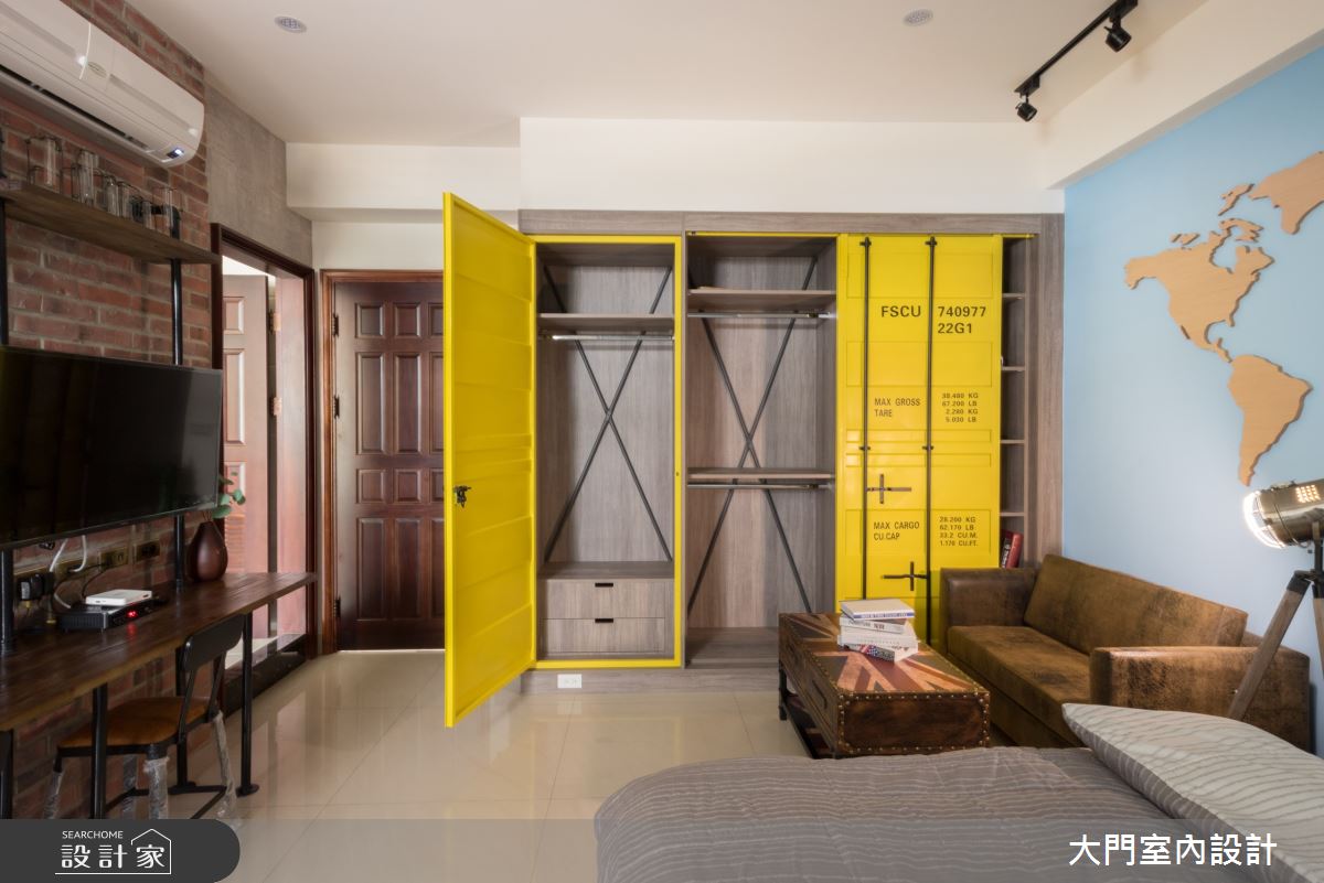 90坪新成屋(5年以下)＿混搭風臥室案例圖片＿大門室內裝修設計工程有限公司＿大門_貨櫃屋之家之13