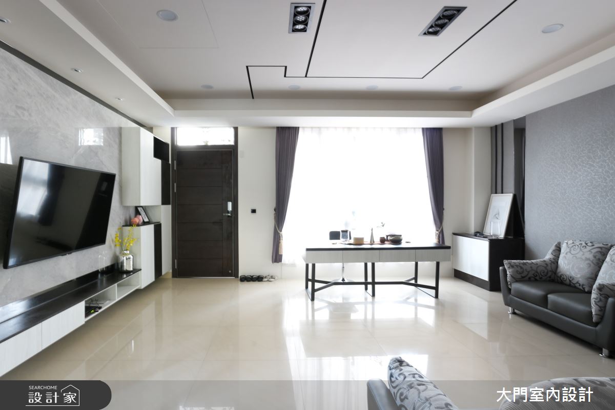 90坪新成屋(5年以下)＿混搭風客廳案例圖片＿大門室內裝修設計工程有限公司＿大門_貨櫃屋之家之2