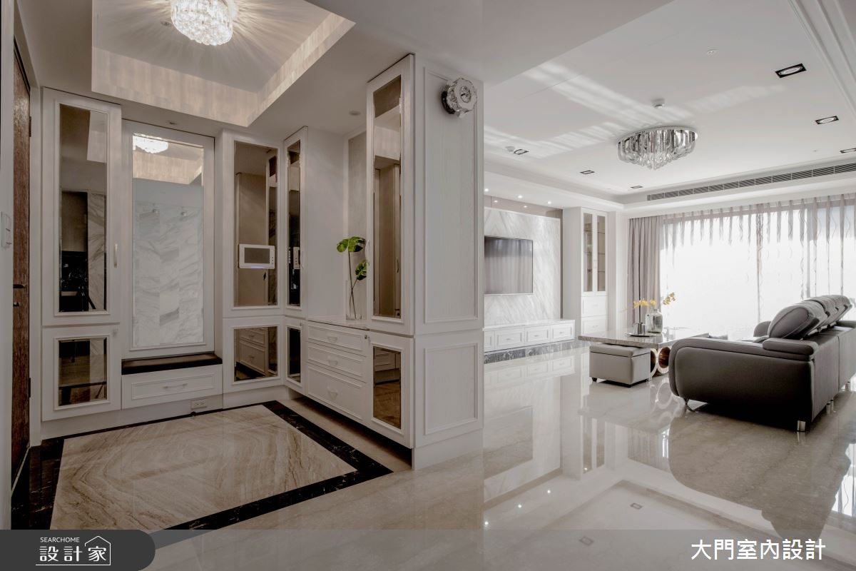 46坪新成屋(5年以下)＿新古典玄關案例圖片＿大門室內裝修設計工程有限公司＿大門_黛西布坎南之2