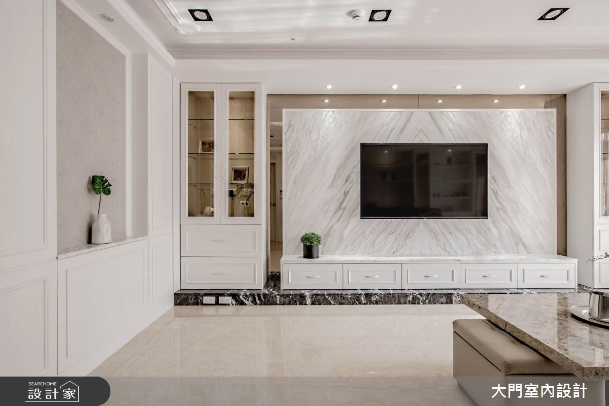 46坪新成屋(5年以下)＿新古典客廳案例圖片＿大門室內裝修設計工程有限公司＿大門_黛西布坎南之8