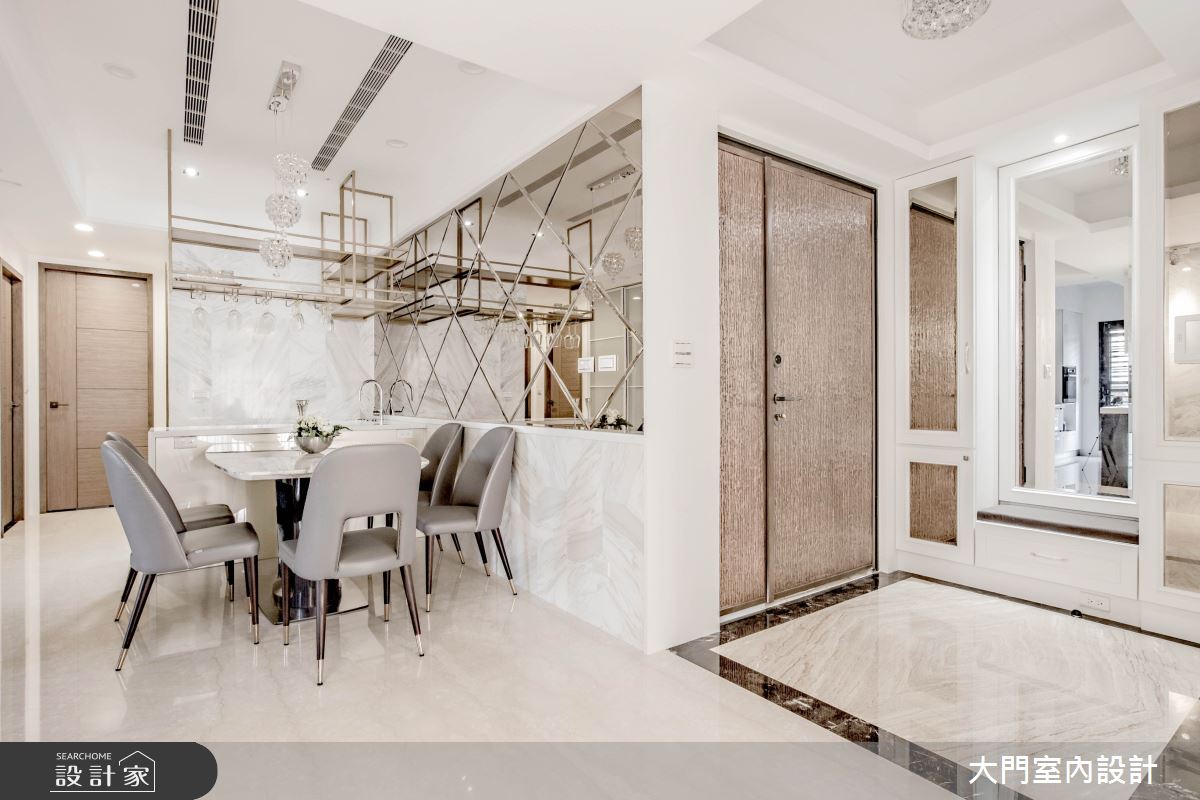 46坪新成屋(5年以下)＿新古典餐廳案例圖片＿大門室內裝修設計工程有限公司＿大門_黛西布坎南之6