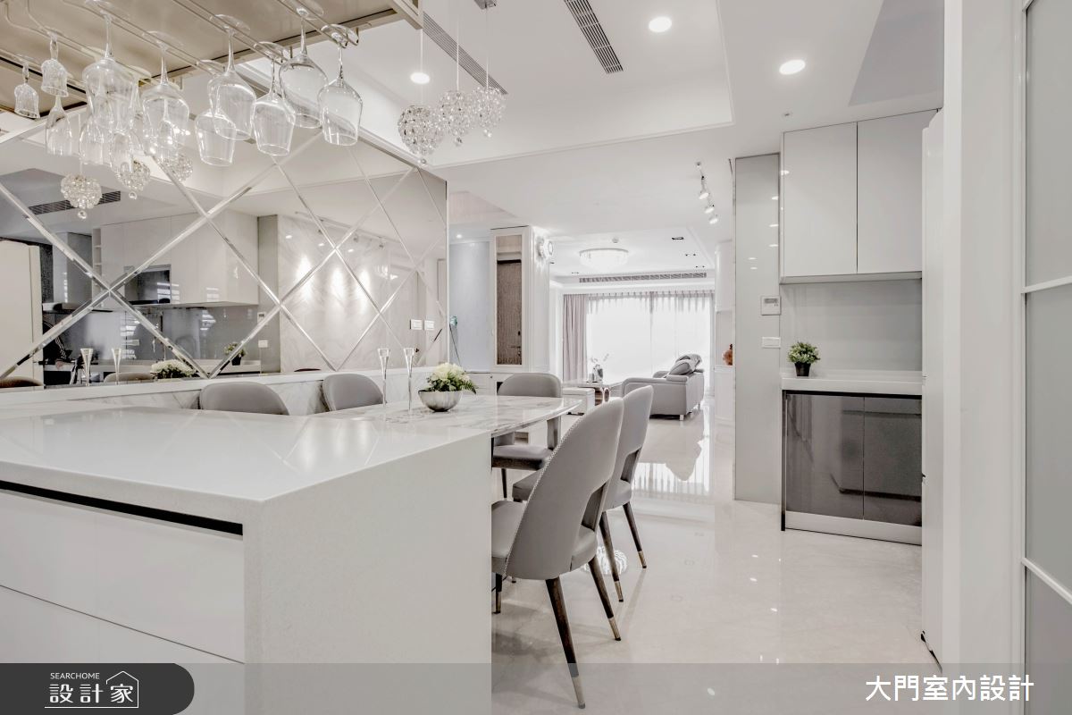 46坪新成屋(5年以下)＿新古典餐廳案例圖片＿大門室內裝修設計工程有限公司＿大門_黛西布坎南之15