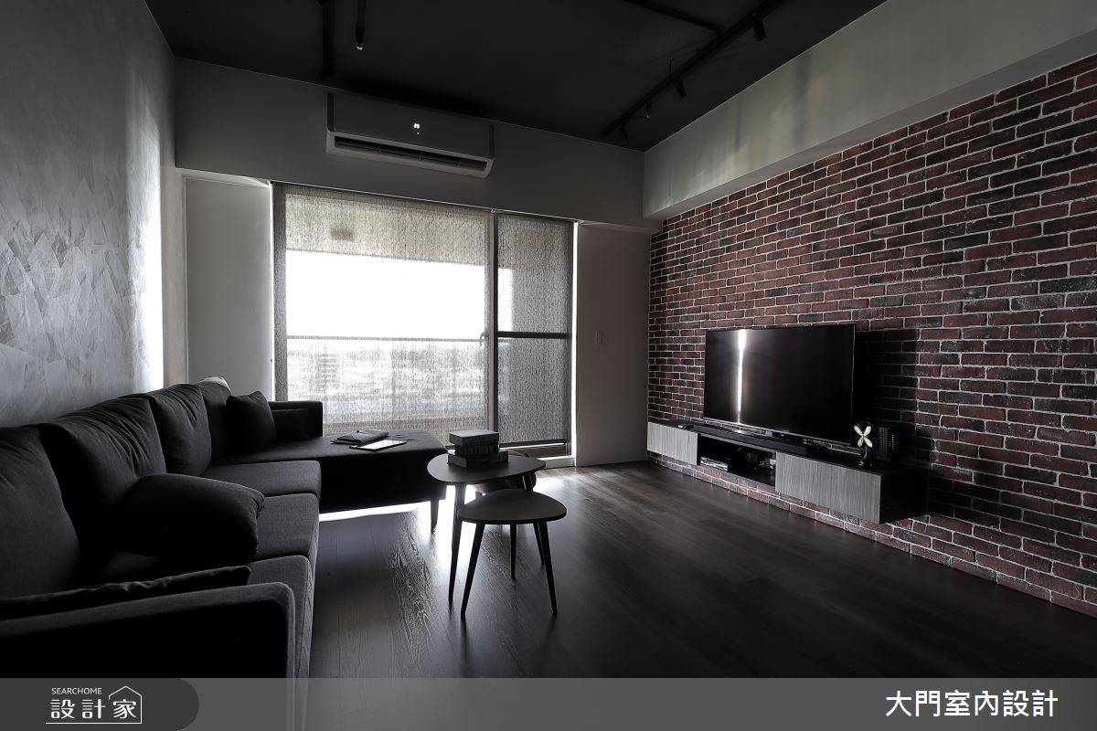 30坪新成屋(5年以下)＿工業風客廳案例圖片＿大門室內裝修設計工程有限公司＿大門_微工業・創作之7