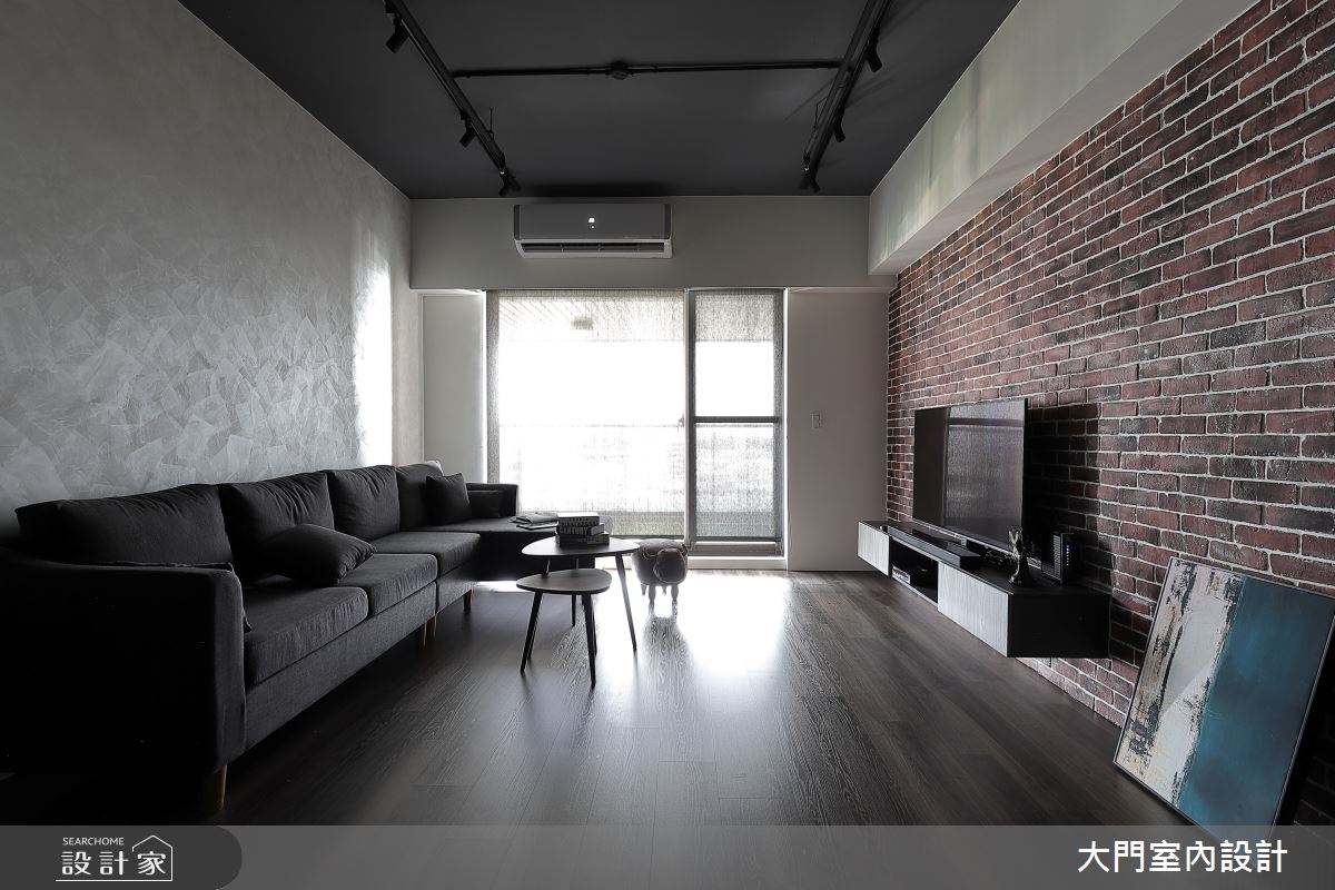 30坪新成屋(5年以下)＿工業風客廳案例圖片＿大門室內裝修設計工程有限公司＿大門_微工業・創作之8