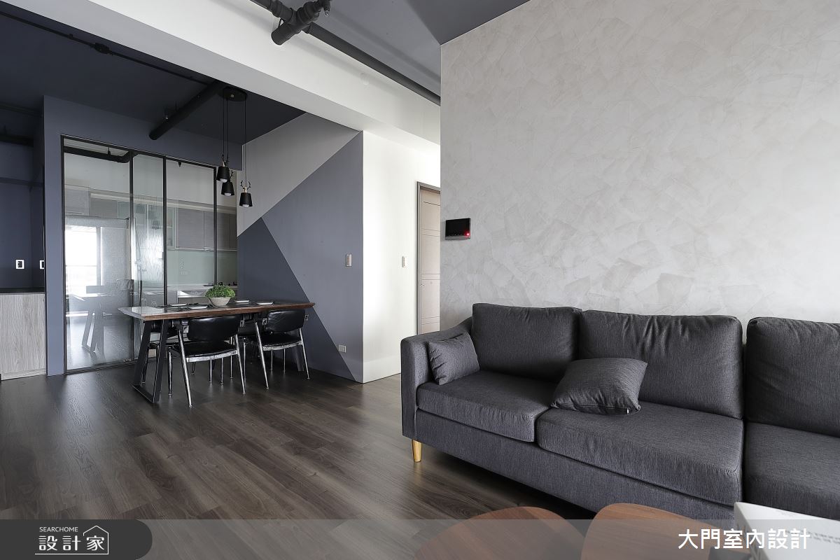 30坪新成屋(5年以下)＿工業風客廳案例圖片＿大門室內裝修設計工程有限公司＿大門_微工業・創作之10