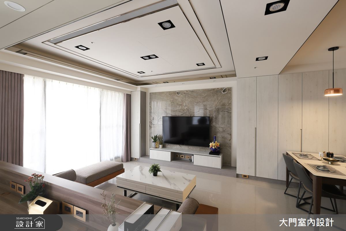 32坪新成屋(5年以下)＿北歐風客廳案例圖片＿大門室內裝修設計工程有限公司＿大門_落根河畔蘆葦之5