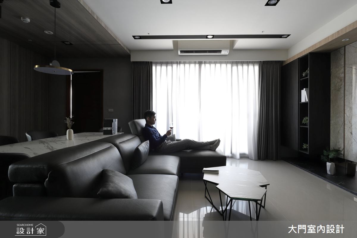 46坪新成屋(5年以下)＿現代風客廳案例圖片＿大門室內裝修設計工程有限公司＿大門_衍界・之間之5