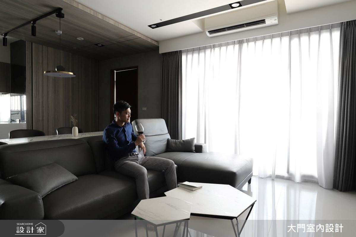 46坪新成屋(5年以下)＿現代風客廳案例圖片＿大門室內裝修設計工程有限公司＿大門_衍界・之間之6