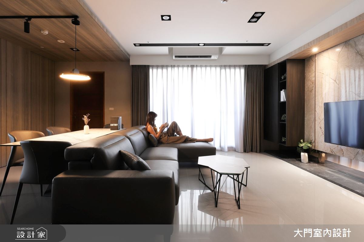 46坪新成屋(5年以下)＿現代風客廳案例圖片＿大門室內裝修設計工程有限公司＿大門_衍界・之間之7