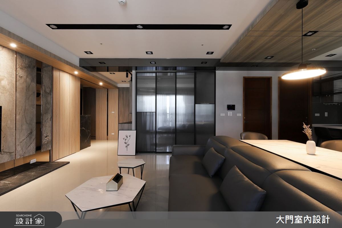 46坪新成屋(5年以下)＿現代風客廳案例圖片＿大門室內裝修設計工程有限公司＿大門_衍界・之間之8