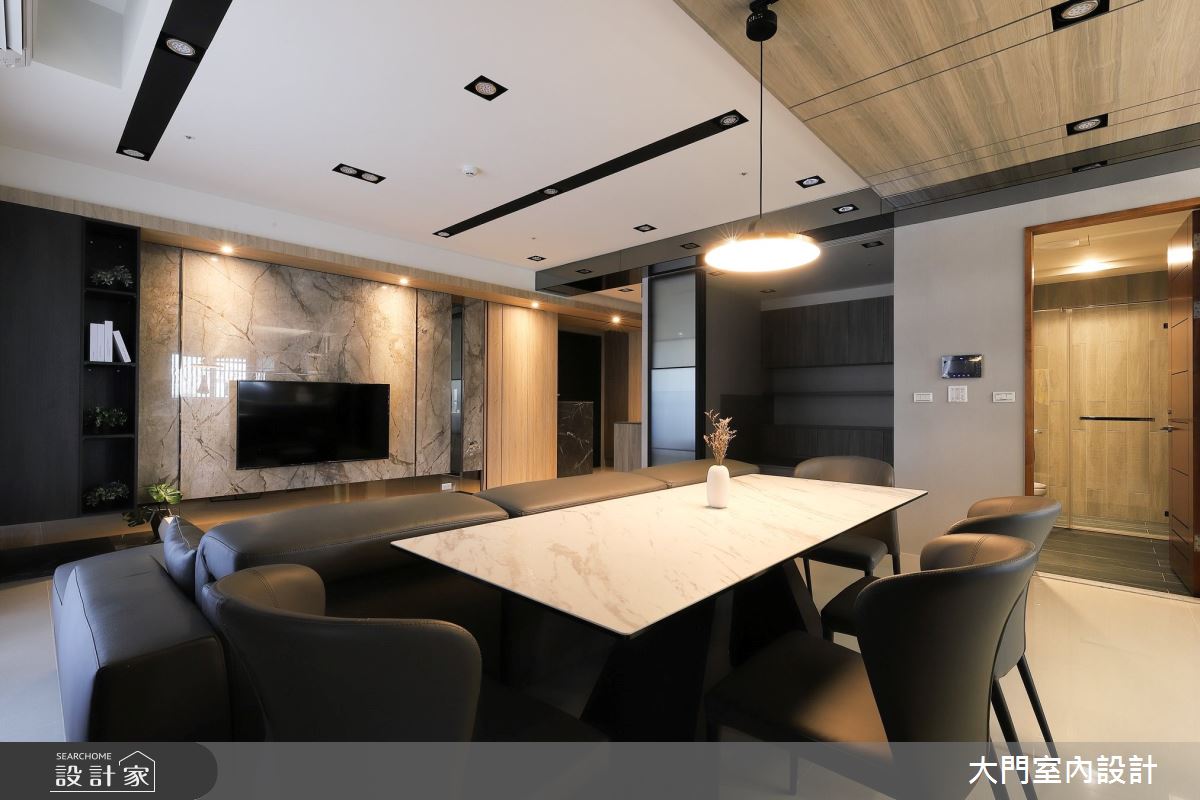 46坪新成屋(5年以下)＿現代風餐廳案例圖片＿大門室內裝修設計工程有限公司＿大門_衍界・之間之10