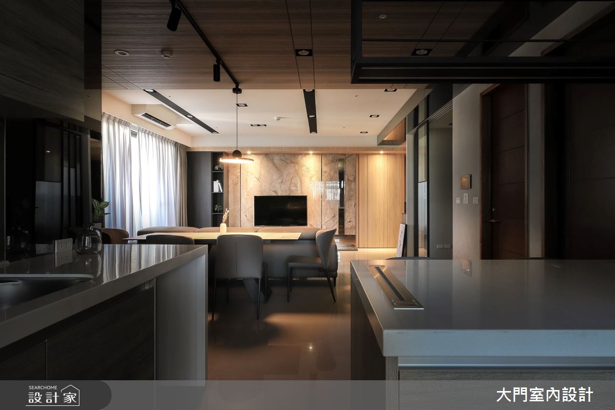 46坪新成屋(5年以下)＿現代風中島案例圖片＿大門室內裝修設計工程有限公司＿大門_衍界・之間之11