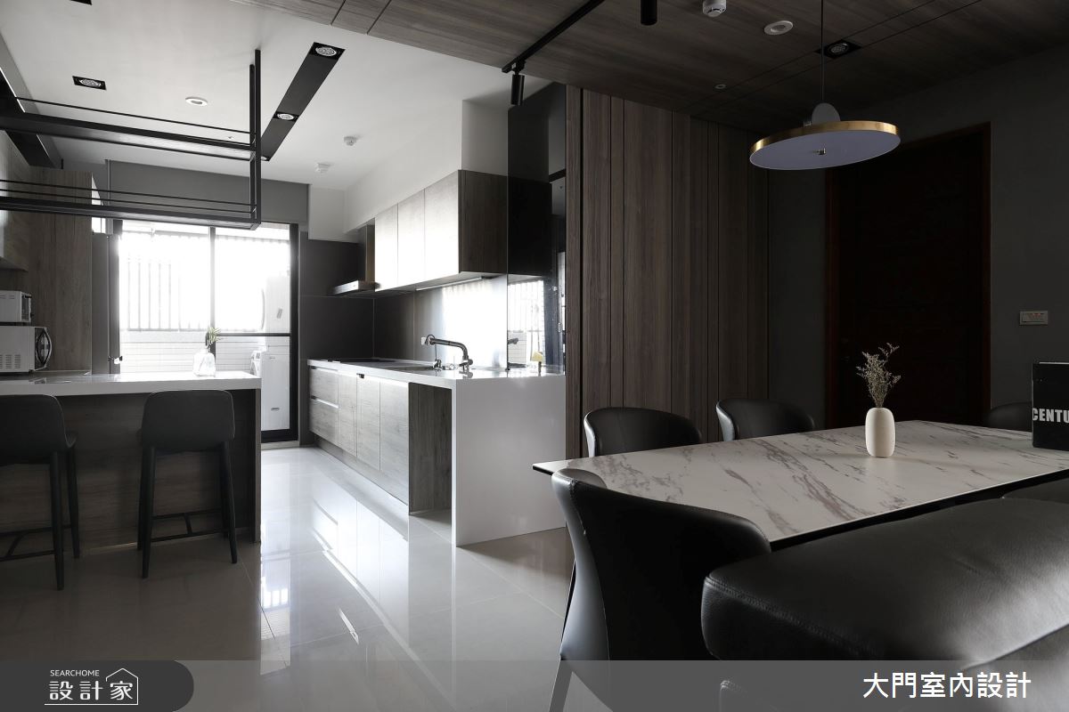 46坪新成屋(5年以下)＿現代風餐廳案例圖片＿大門室內裝修設計工程有限公司＿大門_衍界・之間之12