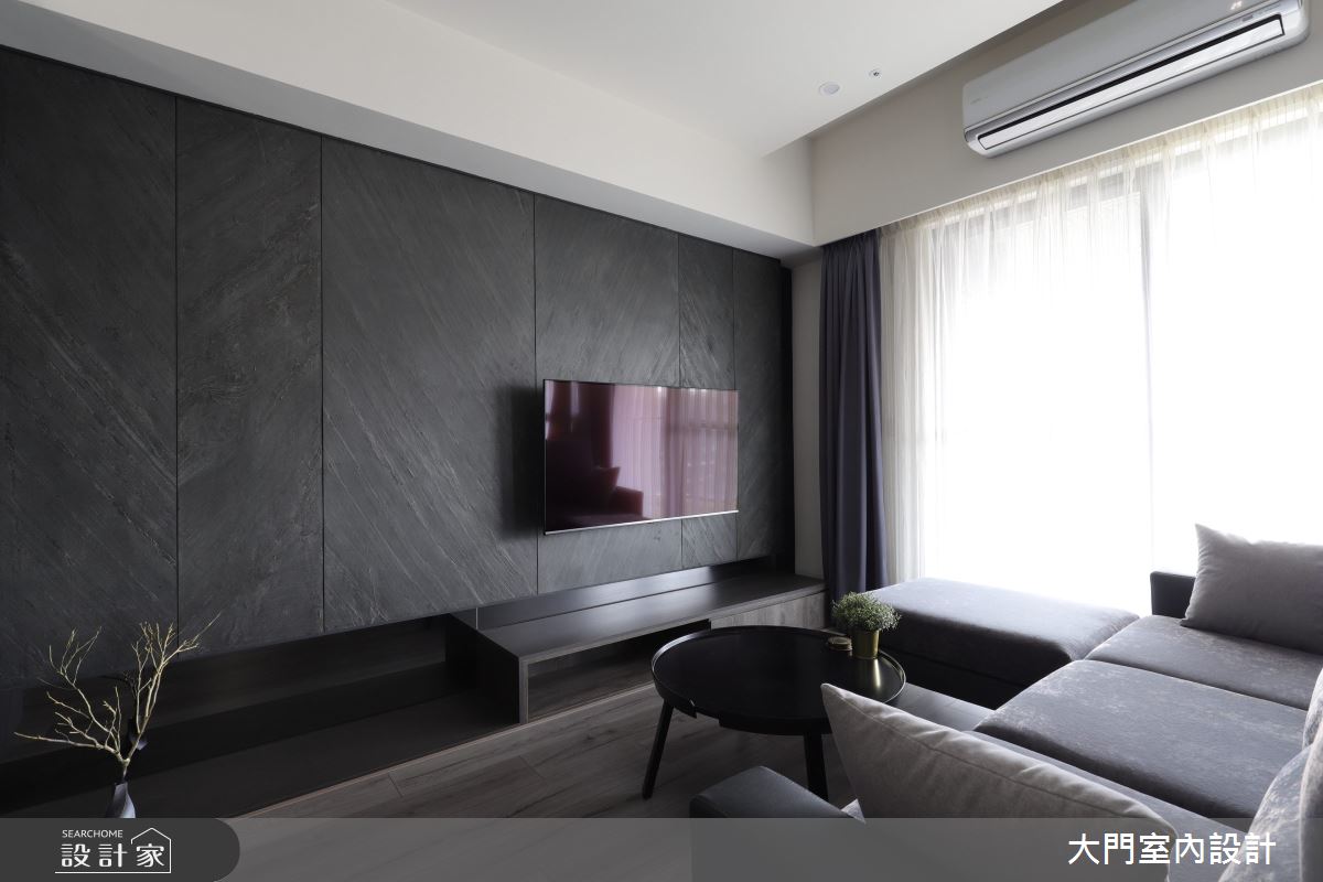 24坪新成屋(5年以下)＿簡約風客廳案例圖片＿大門室內裝修設計工程有限公司＿大門_樸之7