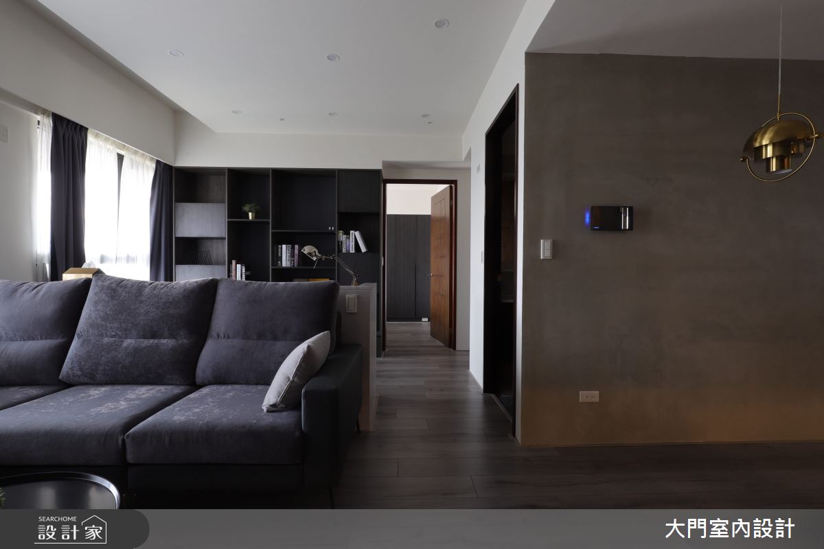 24坪新成屋(5年以下)＿簡約風客廳案例圖片＿大門室內裝修設計工程有限公司＿大門_樸之4
