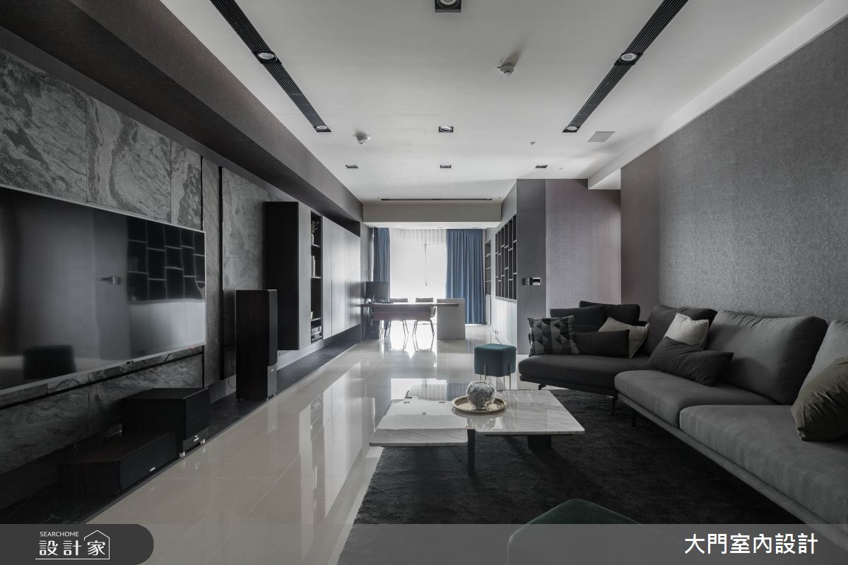 70坪新成屋(5年以下)＿現代風客廳案例圖片＿大門室內裝修設計工程有限公司＿大門_夏屋渠渠之2