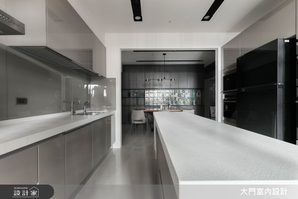 70坪新成屋(5年以下)＿現代風廚房案例圖片＿大門室內裝修設計工程有限公司＿大門_夏屋渠渠之12