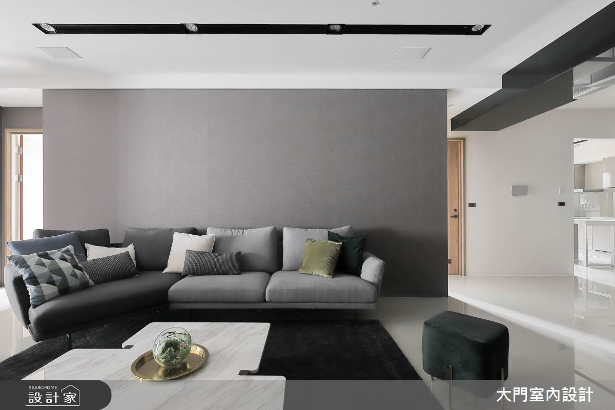 70坪新成屋(5年以下)＿現代風客廳案例圖片＿大門室內裝修設計工程有限公司＿大門_夏屋渠渠之5