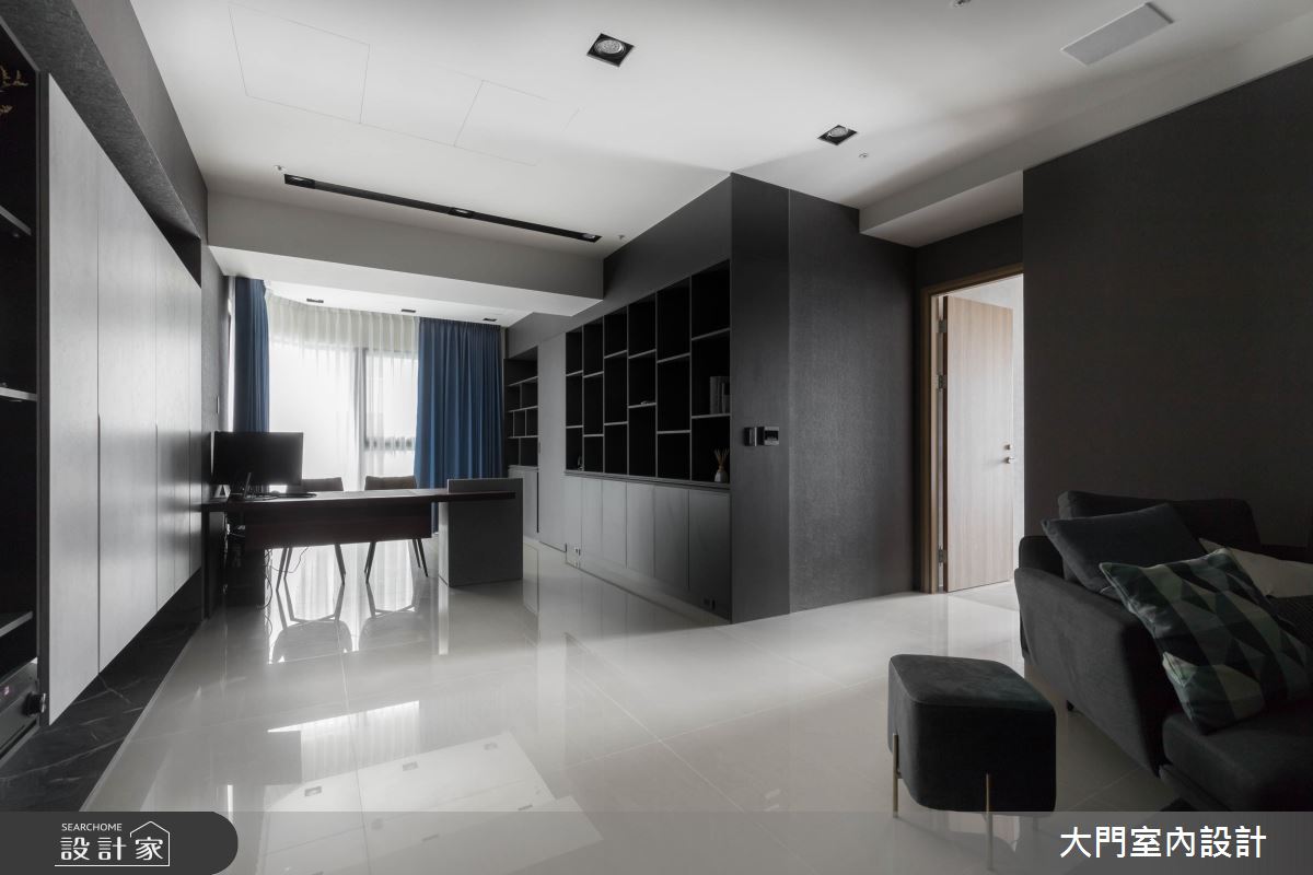 70坪新成屋(5年以下)＿現代風書房案例圖片＿大門室內裝修設計工程有限公司＿大門_夏屋渠渠之14