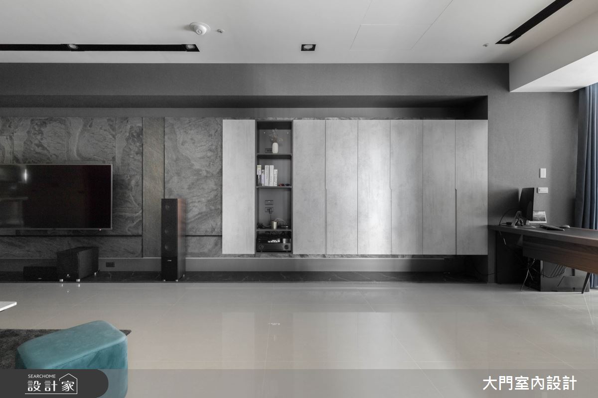 70坪新成屋(5年以下)＿現代風客廳案例圖片＿大門室內裝修設計工程有限公司＿大門_夏屋渠渠之4