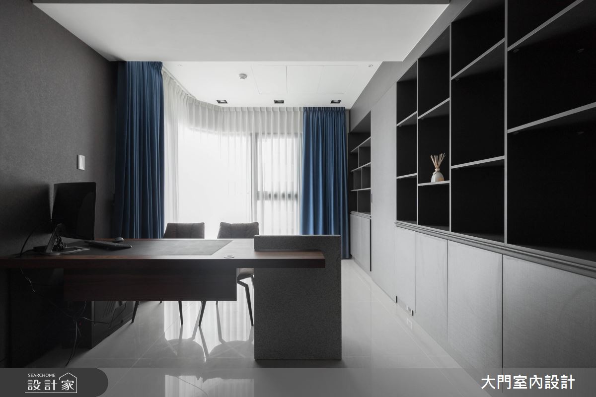 70坪新成屋(5年以下)＿現代風書房案例圖片＿大門室內裝修設計工程有限公司＿大門_夏屋渠渠之16