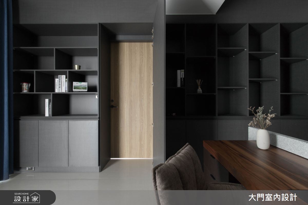 70坪新成屋(5年以下)＿現代風書房案例圖片＿大門室內裝修設計工程有限公司＿大門_夏屋渠渠之20