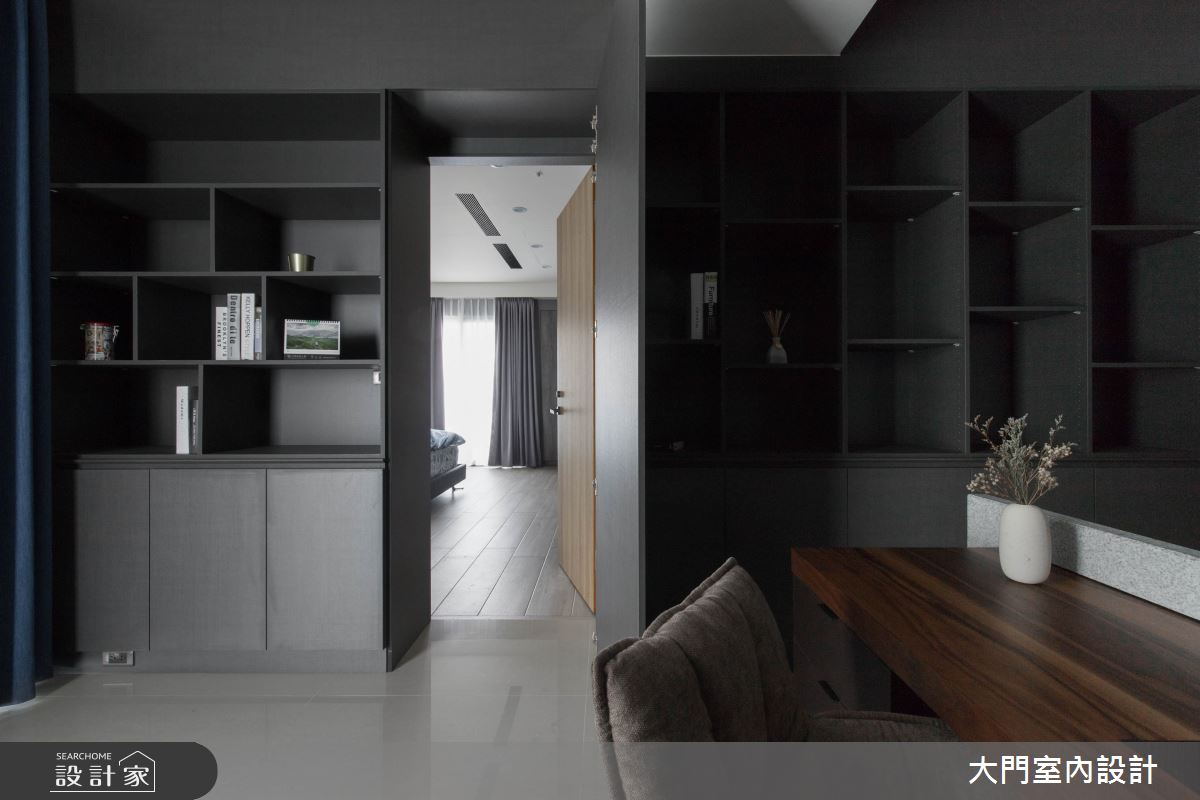 70坪新成屋(5年以下)＿現代風書房案例圖片＿大門室內裝修設計工程有限公司＿大門_夏屋渠渠之21