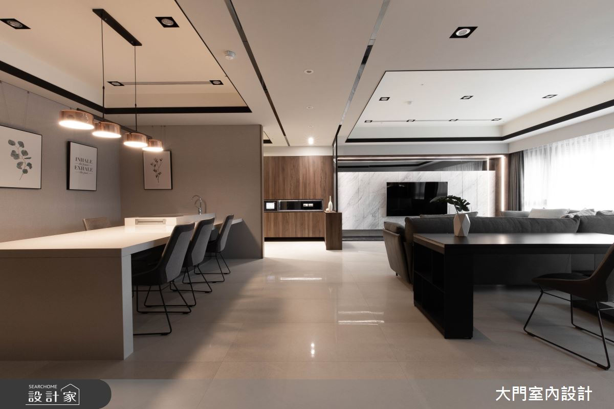 77坪新成屋(5年以下)＿現代風客廳案例圖片＿大門室內裝修設計工程有限公司＿大門_太平・郭象・逍遙之8