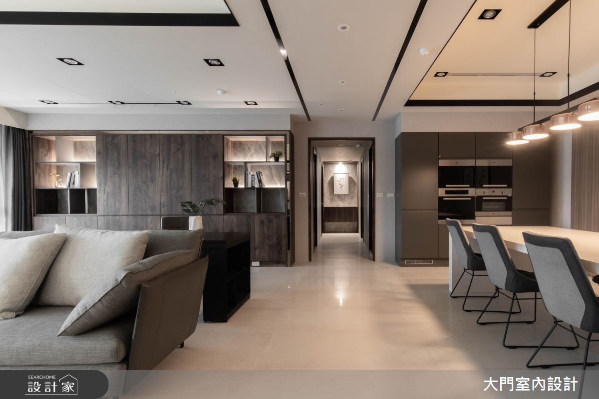 77坪新成屋(5年以下)＿現代風客廳案例圖片＿大門室內裝修設計工程有限公司＿大門_太平・郭象・逍遙之15
