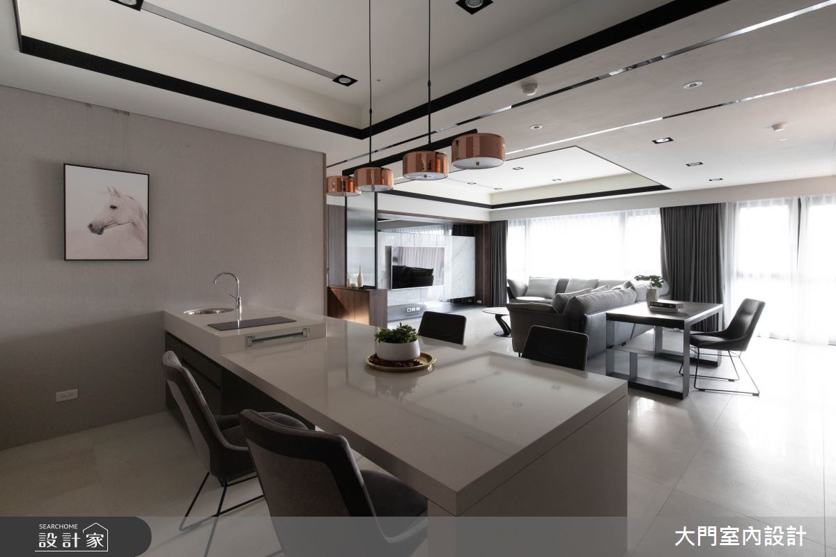 77坪新成屋(5年以下)＿現代風餐廳案例圖片＿大門室內裝修設計工程有限公司＿大門_太平・郭象・逍遙之18