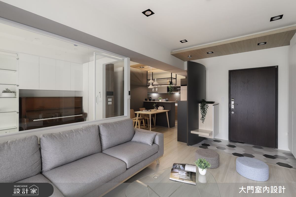 26坪新成屋(5年以下)＿北歐風客廳案例圖片＿大門室內裝修設計工程有限公司＿大門_斯堪地那維亞半島的夏日午後之3
