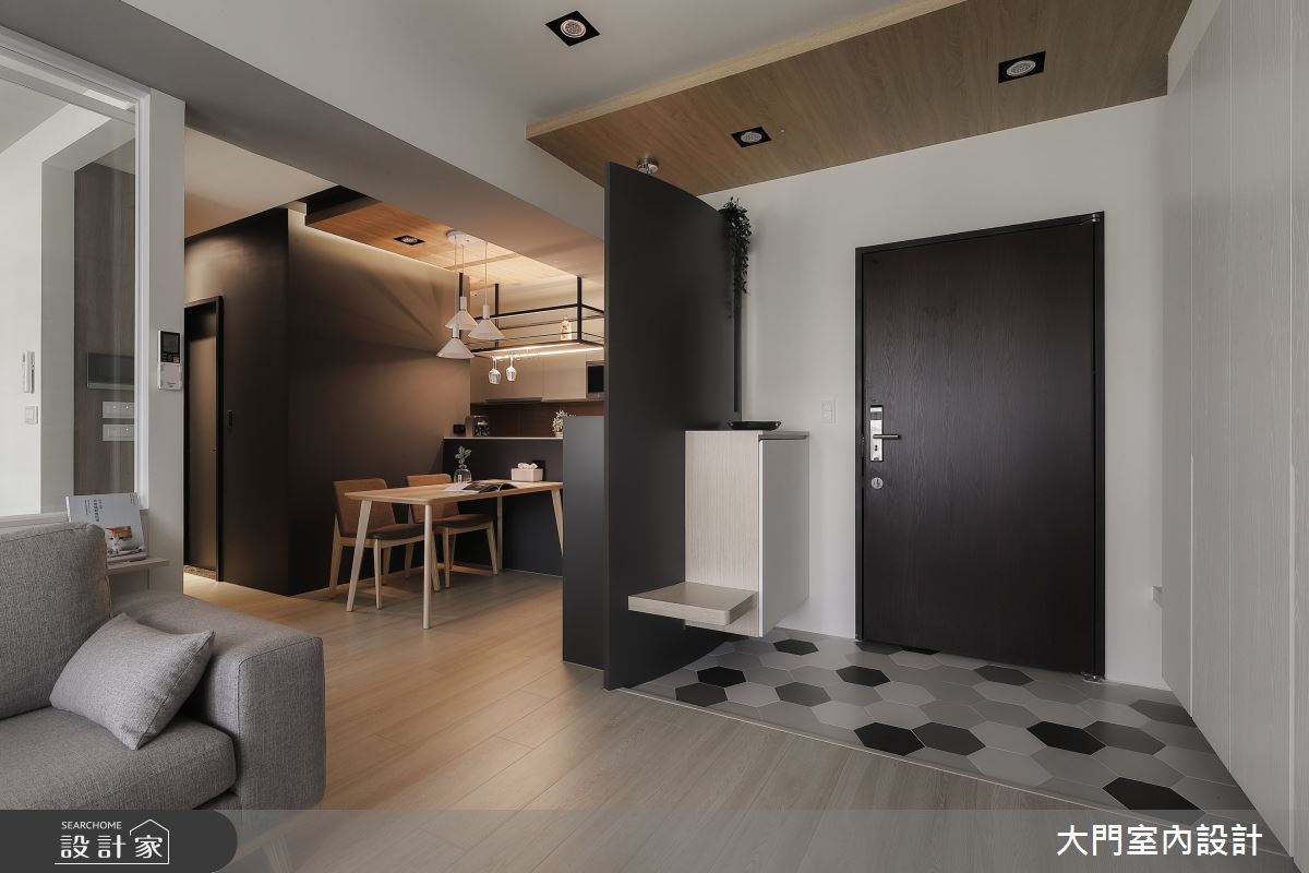 26坪新成屋(5年以下)＿北歐風玄關案例圖片＿大門室內裝修設計工程有限公司＿大門_斯堪地那維亞半島的夏日午後之1