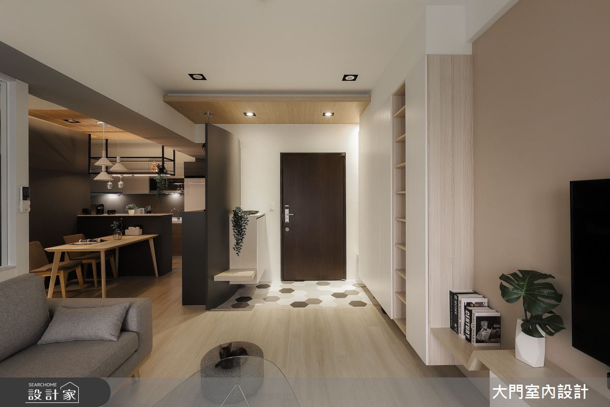 26坪新成屋(5年以下)＿北歐風客廳案例圖片＿大門室內裝修設計工程有限公司＿大門_斯堪地那維亞半島的夏日午後之4