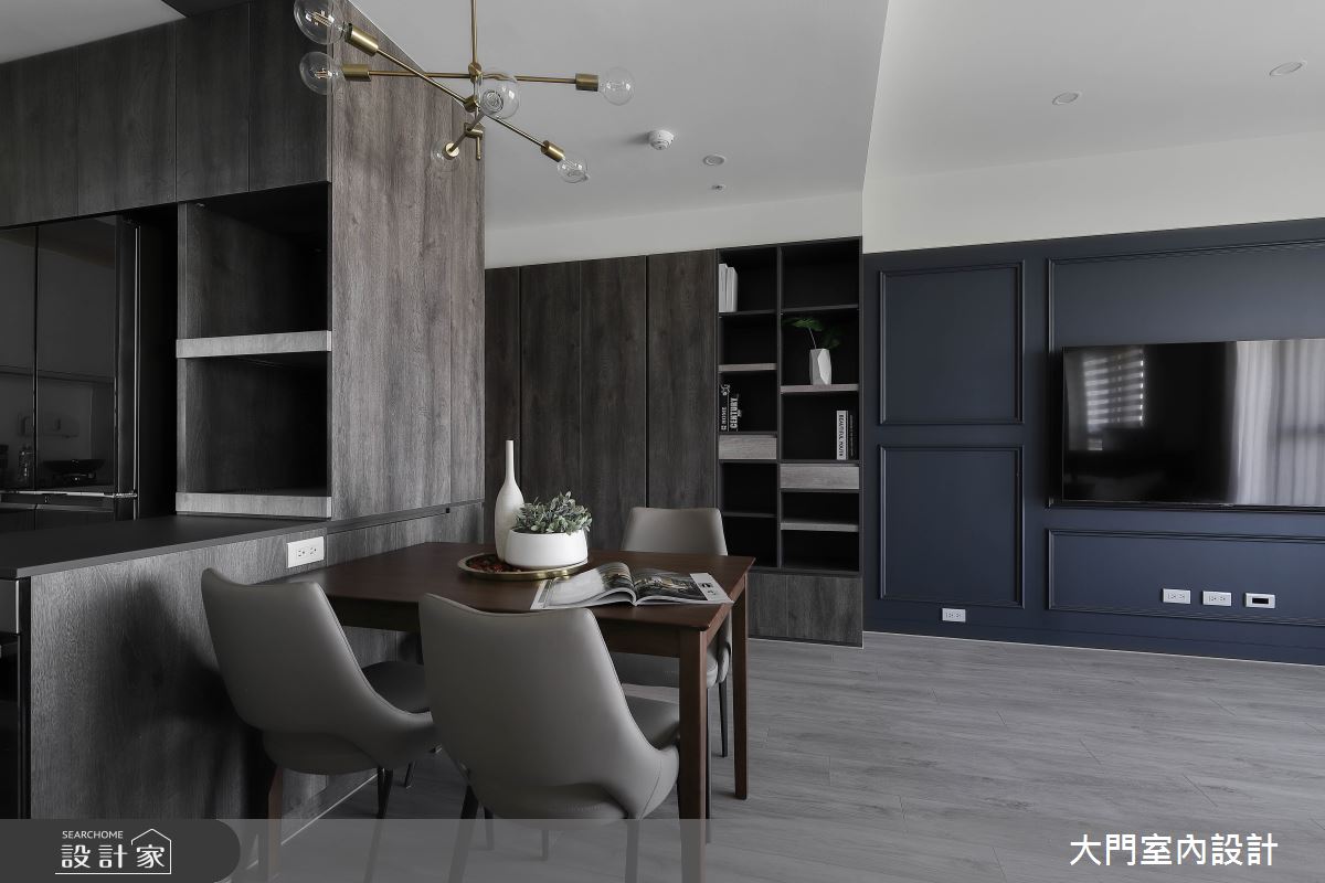 28坪新成屋(5年以下)＿美式風餐廳案例圖片＿大門室內裝修設計工程有限公司＿大門_ART DECO之5