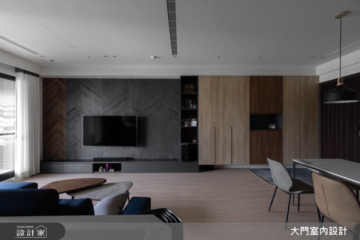 45坪新成屋(5年以下)＿現代風客廳案例圖片＿大門室內裝修設計工程有限公司＿大門_詹姆斯貝之6